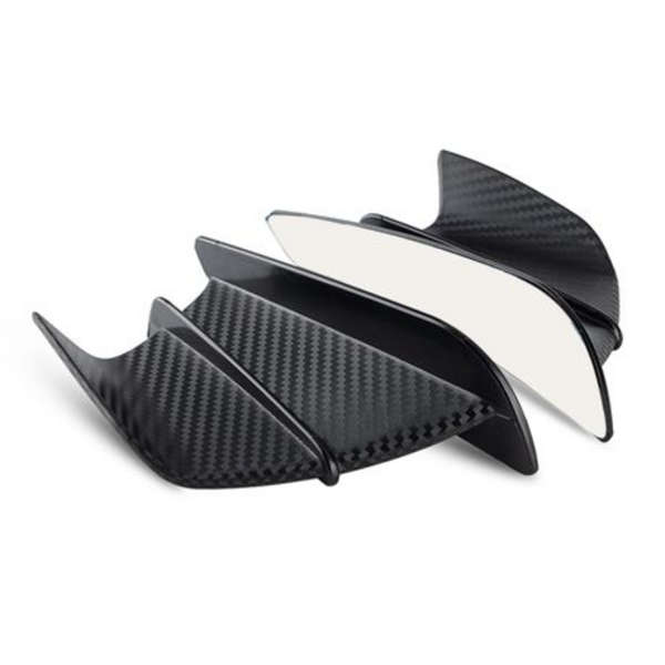 MXM Universal Aerodynamic Motorcycle Fairing Winglets - Gloss Carbon