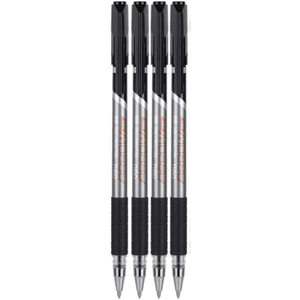 DELI Arrow Pro Ball Point Pen 0.7mm - Black - Set of 4 - Q10-BK