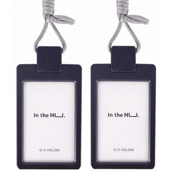 Deli Nusign Name Display Badge With Lanyard - NS126 - Black - Set of 2