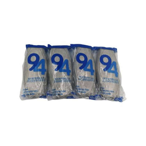 KF94 Fish Type Anti Fog Full Seal Disposable Protective Masks - Grey - 40's