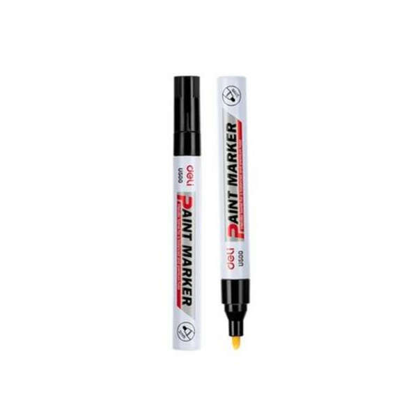 Deli Black Paint Marker - Set Of 12 - U500-BK