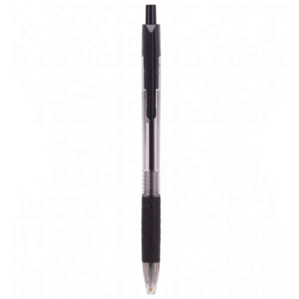 DELI Arrow Ball Point Retractable Pen 0.7mm - Black - Set of 12 - Q01920