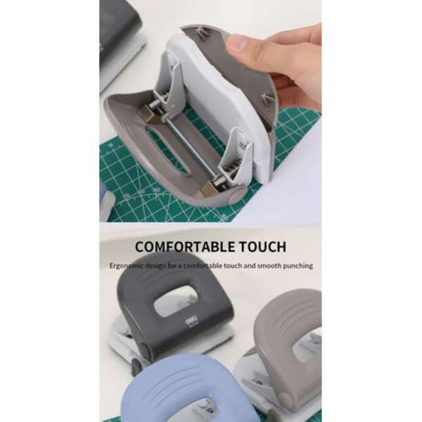 Deli Pro 2 Hole 25 Sheet Paper Punch - 0119 - Black