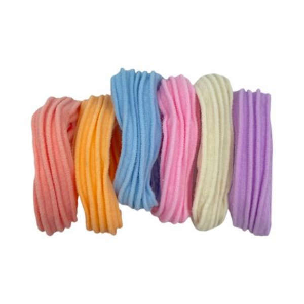 MXM Pastel Hair Bands - Multi Colour - 6 Pack
