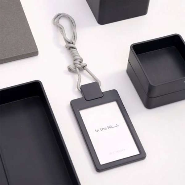 Deli Nusign Name Display Badge With Lanyard - NS126 - Black - Set of 2