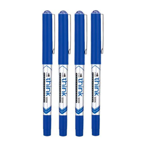 Deli Think Rollerball Pen - Set of 4 - Blue - Q20530