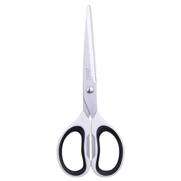Classic Sharp Stainless Steel Symmetrical Handle Scissors - 6058 - White