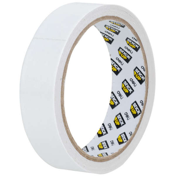 Deli Stick Up 80um x 24mmx10y White Double Sided Tape - 30407