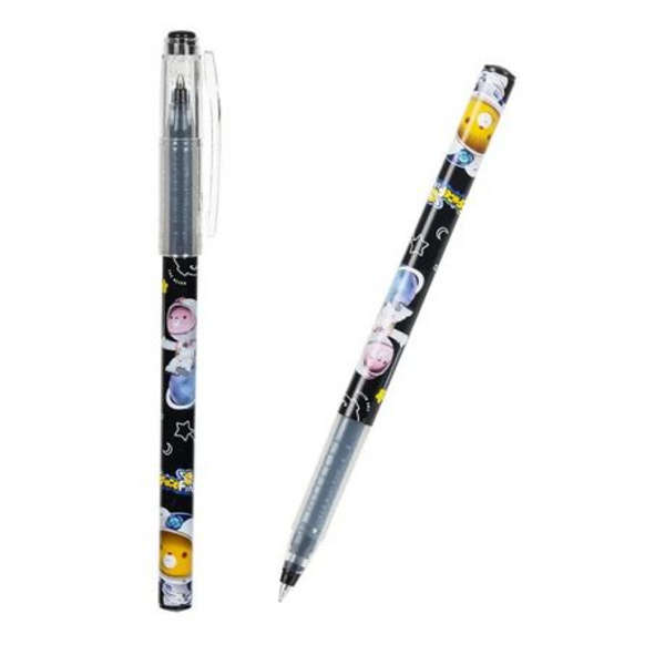 Deli 0.5mm Gel Ink bullet Tip Black pen - Set of 12 - G31-BK