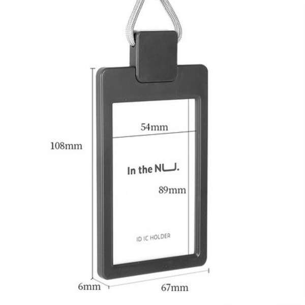 Deli Nusign Name Display Badge With Lanyard - NS126 - Black - Set of 2