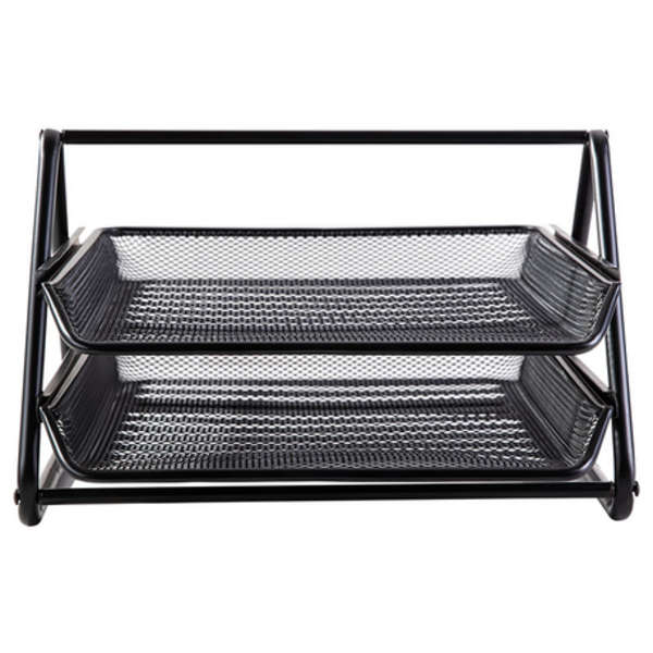 DELI 2 Tier Mesh Steel File Tray - 9183