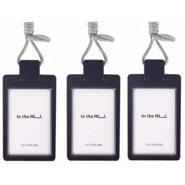 Deli Nusign Name Display Badge With Lanyard - NS126 - Black - Set of 3