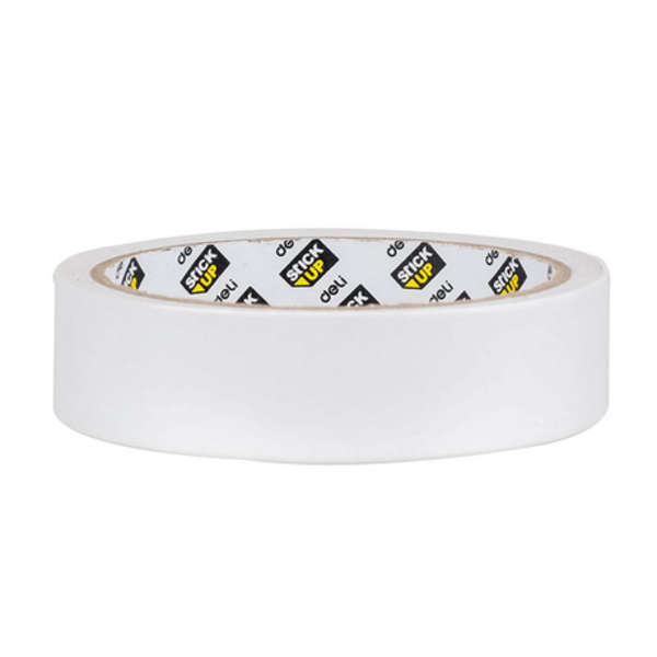 Deli Stick Up 80um x 18mmx9.14m White Double-Sided Tape - 30406