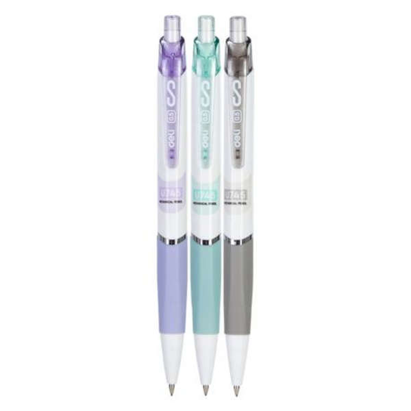Deli Scribe 0.5mm Mechanical Pencil with Eraser - U745 - Set of 3 Colours