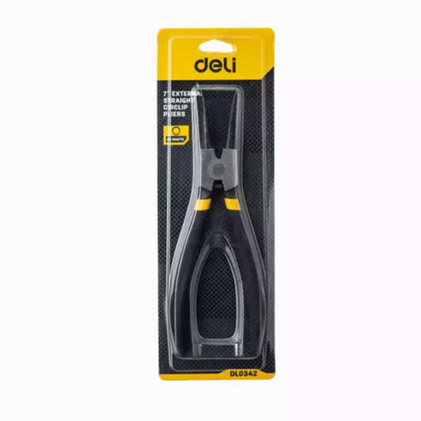 Deli 7 Inch External Straight Circlip Pliers - DL0342