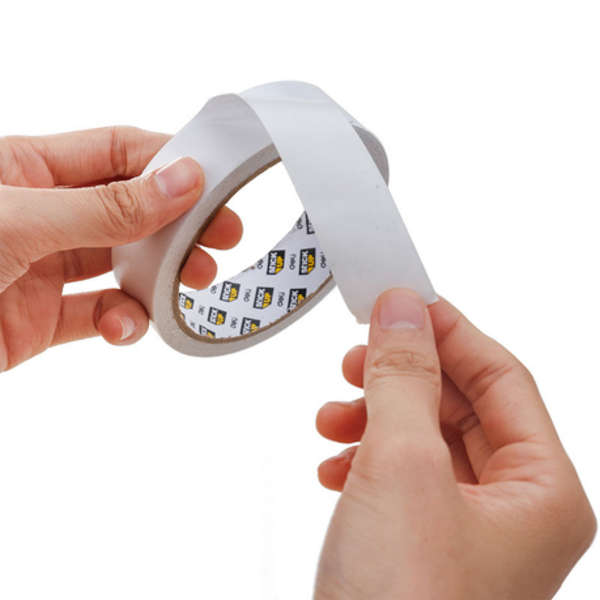 Deli Stick Up 80um x 18mmx9.14m White Double-Sided Tape - 30406
