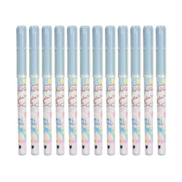 Deli Gel Pen Bullet Tip - Blue - Pack Of 12 - G15-BL