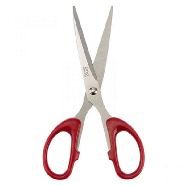 Classic Stainless Steel 180mm Scissors - Red - 6009