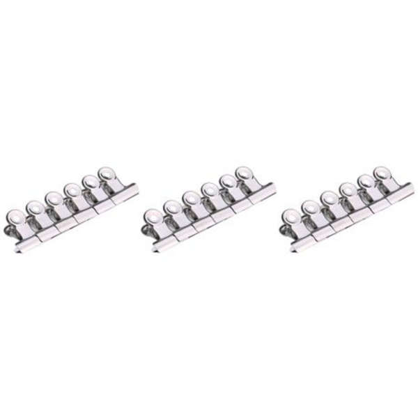 Deli 6 Piece 29mm Iron Round Paper Clips - 9525 - Set of 3