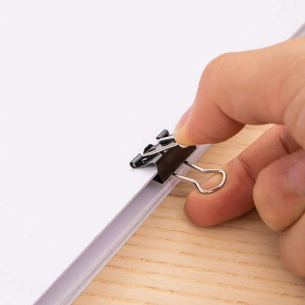 DELI Essential Binder Clips - Black - 40 Pieces - 8565A
