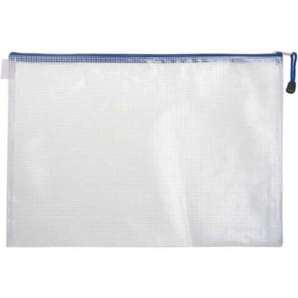 Set of 5 Deli Classic PVC A4 Zip Bag With Metal Zip - 5654