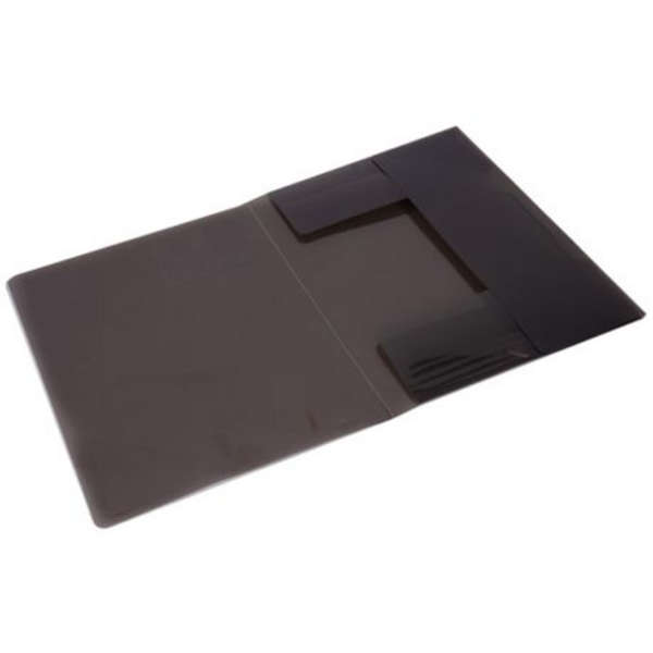 Deli 3 Flap Folder 4 Pack - 39579 - Black