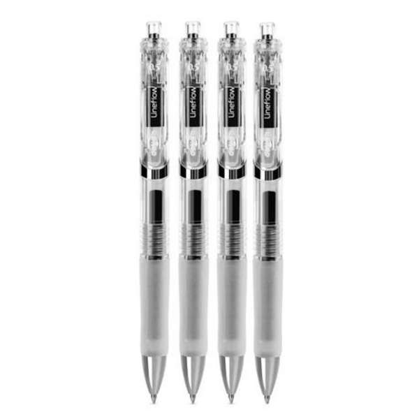 Deli Black Gel Pen - 4 Pack - S101