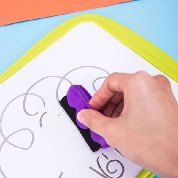 Deli Cartoon Double-Sided Whiteboard With Duster &amp; Marker - 8703 - Green