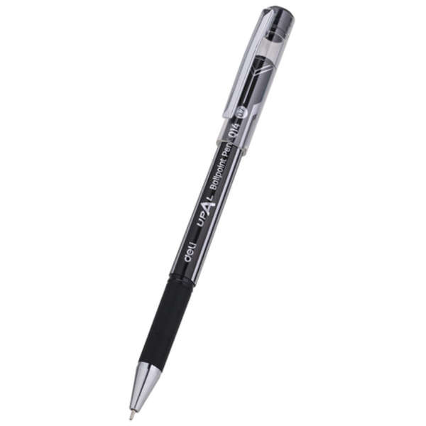 Deli UPAL Ballpoint Pen 0.7mm Tip - Black - Set of 4 - Q14-BK