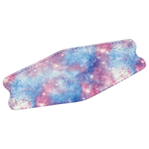 KF94 Fish Type Disposable Protective Masks - Night Sky - Blue &amp; Pink 100's