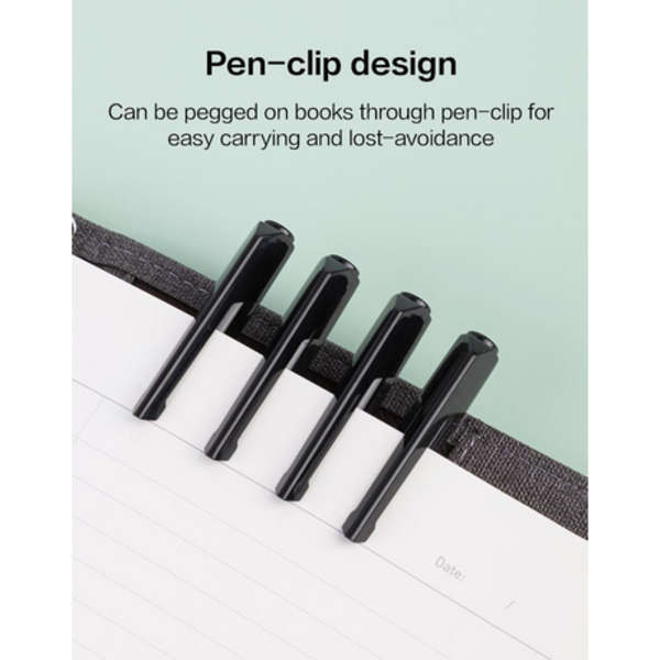 DELI Arrow Pro Ball Point Pen 0.7mm - Black - Set of 4 - Q10-BK