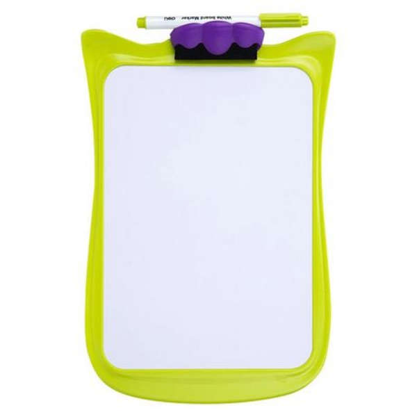 Deli Cartoon Double-Sided Whiteboard With Duster &amp; Marker - 8703 - Green