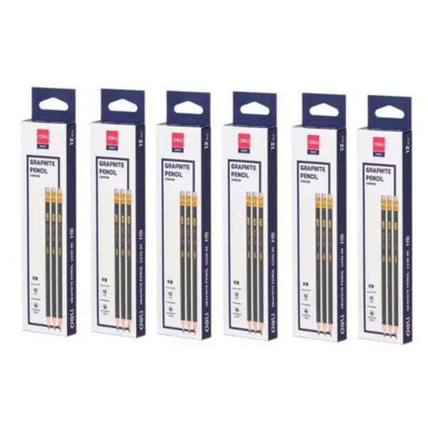Deli Pack of 72 HB Graphite Pencil - U20000