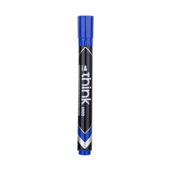 DELI Think Pack Of 4 Blue Permanent Markers - U10030