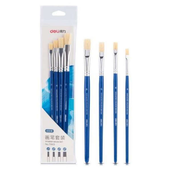 Deli 4 Piece Art Paintbrush Set - 73923