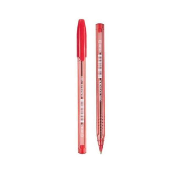 Deli Red Ball Point Fine Tip Pen Set Of 50 - Q19-RD