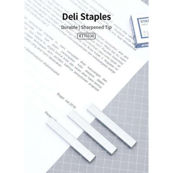 Deli 53/8 Staples For Tacker Staple Gun - Set of 1000 - T70110