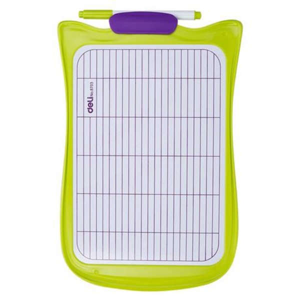 Deli Cartoon Double-Sided Whiteboard With Duster &amp; Marker - 8703 - Green