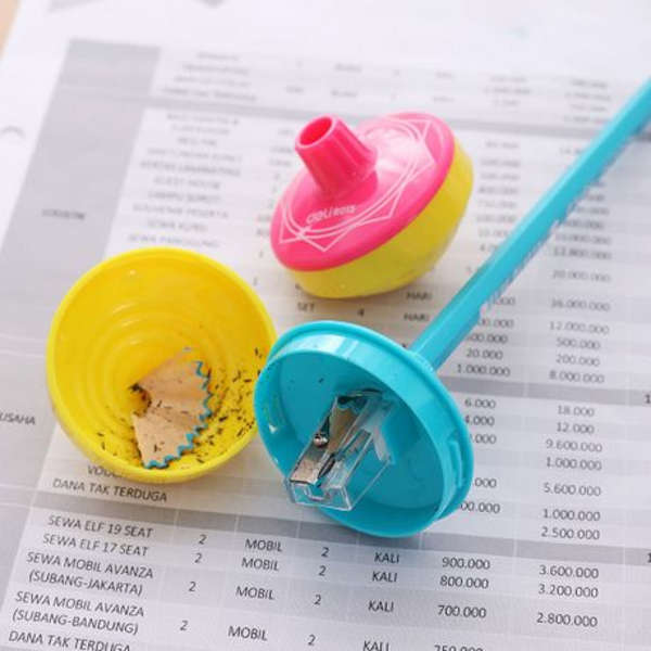 Deli Explora Pencil Sharpener Spinning Top - R01301
