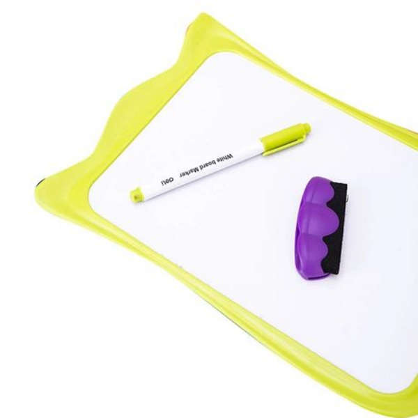 Deli Cartoon Double-Sided Whiteboard With Duster &amp; Marker - 8703 - Green