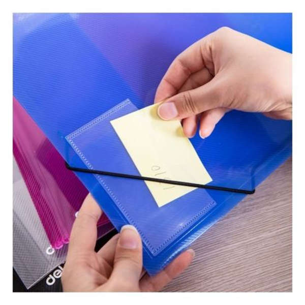 Deli 3 Flap Folder 4 Pack - 39579 - Black