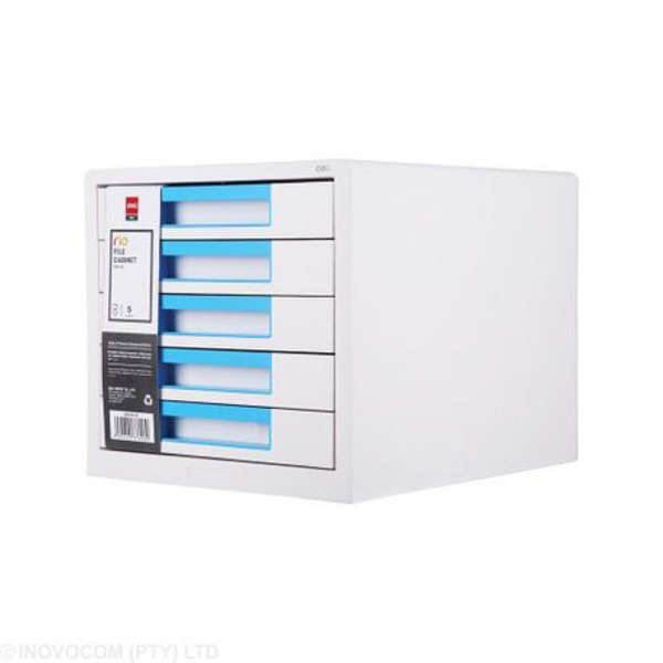 DELI 5 Drawer File Cabinet - Blue - Z01033