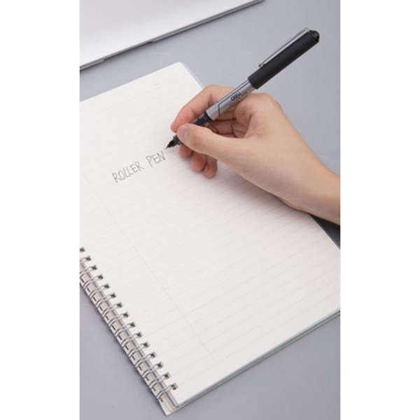Deli Think Rollerball Pen - Set of 12 - Black - Q20020