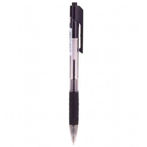 DELI Arrow Ball Point Retractable Pen 0.7mm - Black - Set of 12 - Q01920