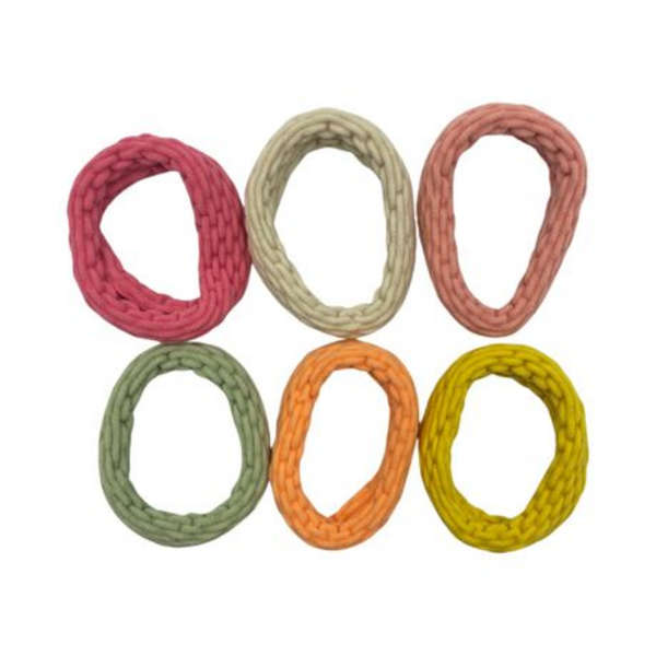 MXM Earth Colours Hair Bands - Multi Colour - 24 Pack