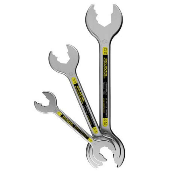 Solsons Open Ended Ratcheting Wrench Spanner Set (Metric) - RWMM12