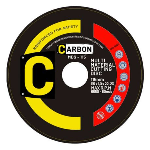 Set of 5 Carbon Freehand Multi Material Cutting Disc - MDS-115