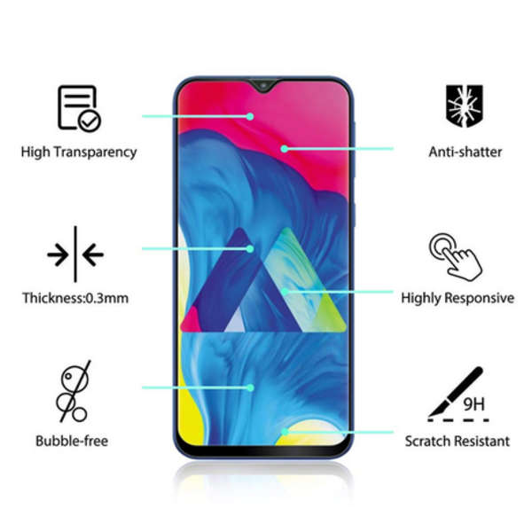 9D Tempered Glass - Screen Protector - Black for Samsung A03s