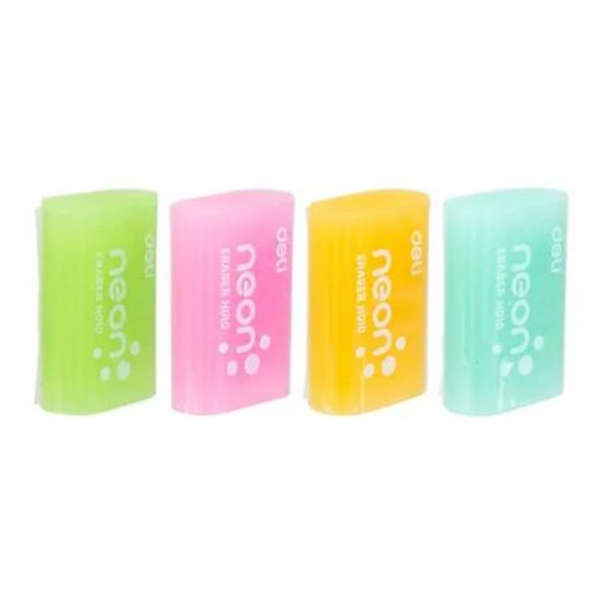 Deli Neon Single Piece Eraser - H01000 - Orange