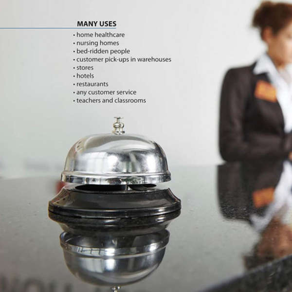 Deli - 80mm Call Bell - Silver - 0240